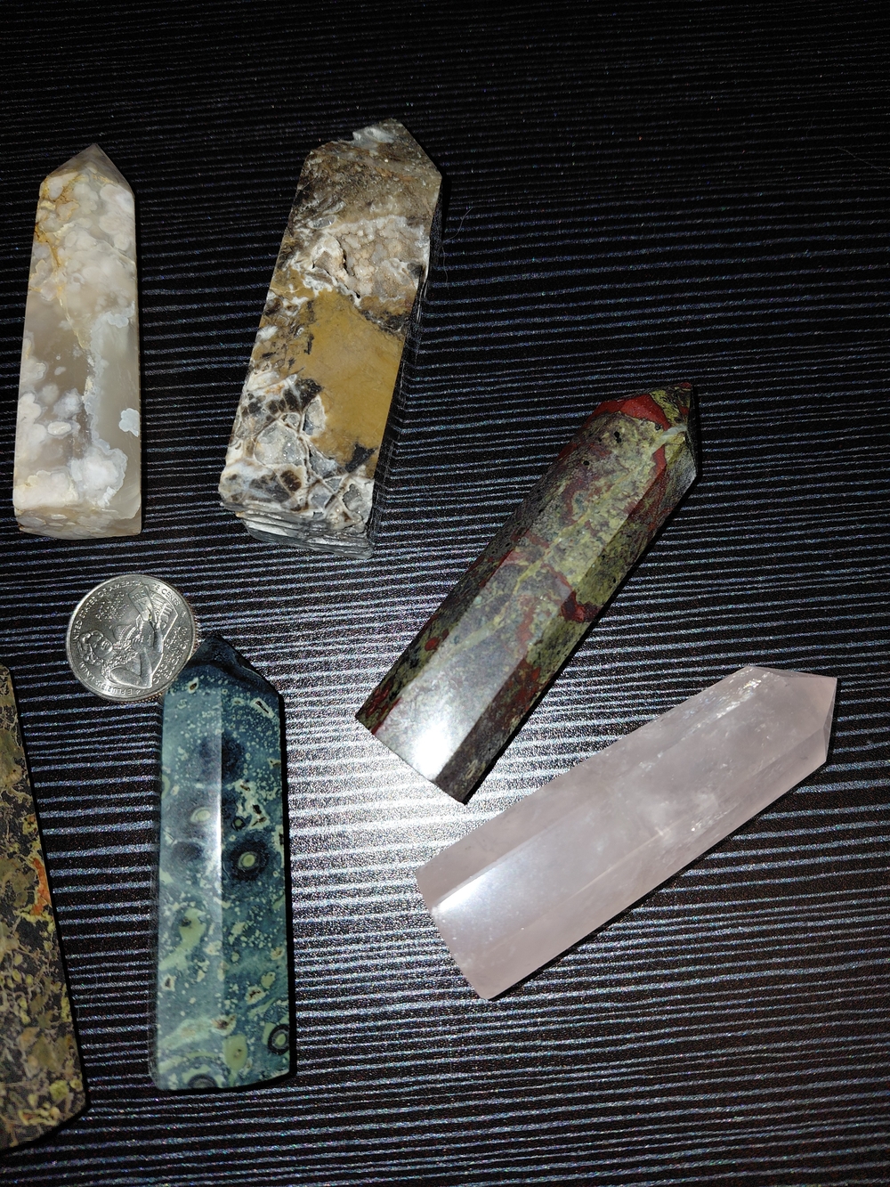 Natural Mixed Crystal Tower Set - 12 Small - Picture 5 of 5